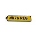 Customised 3D Printed Numberplate keychain