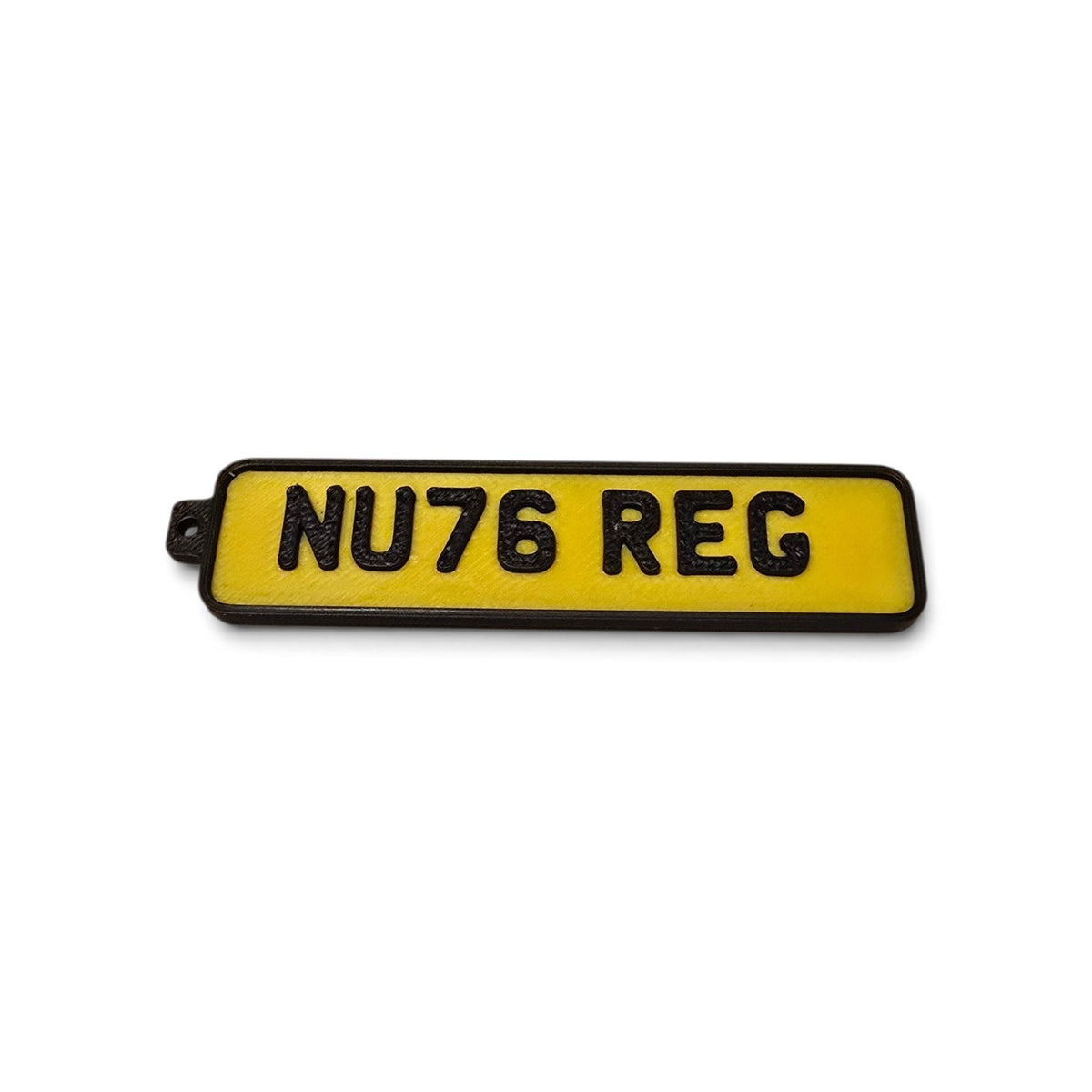 Customised 3D Printed Numberplate keychain