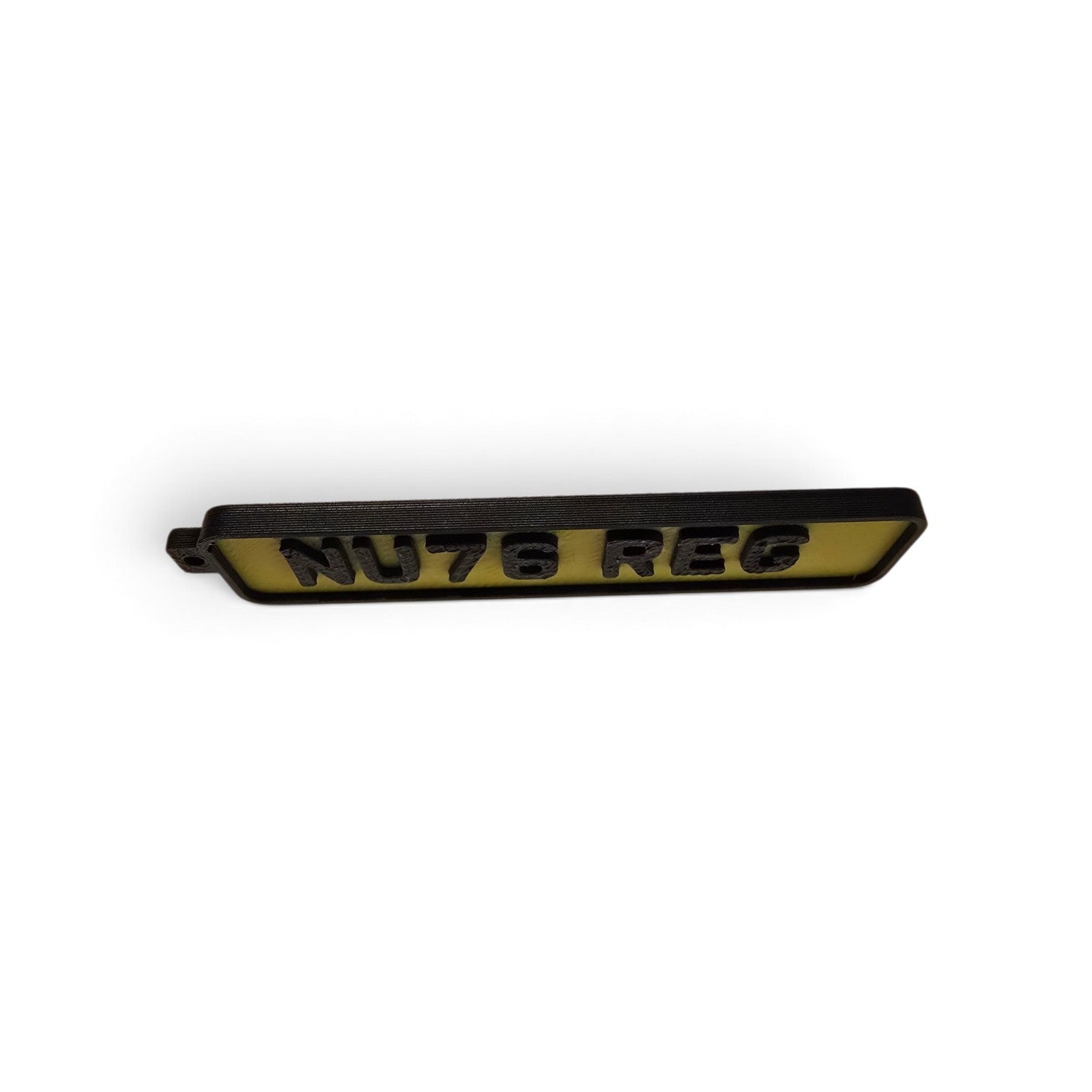 Customised 3D Printed Numberplate keychain